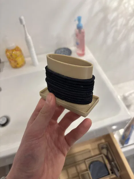 Giá treo dây buộc tóc Gridfinity - Giải pháp sắp xếp ngăn kéo gọn gàng - Image 1