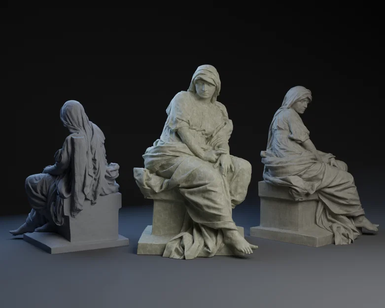 Tác phẩm Antoni Pleszowski "Trên nấm mộ" (1859–1889) - Image 1