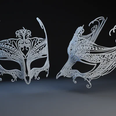 Mặt nạ hóa trang Gamble Mask phong cách quý tộc 3D cực đẹp