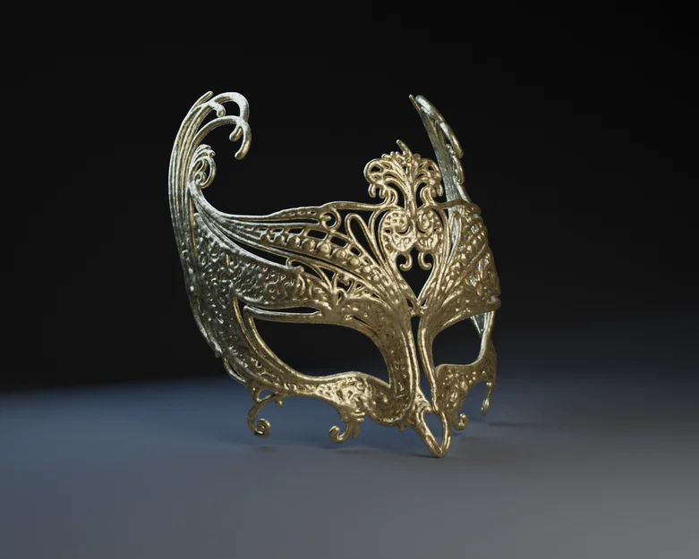 Mặt nạ hóa trang Gamble Mask phong cách quý tộc 3D cực đẹp - Image 2