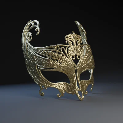 Mặt nạ hóa trang Gamble Mask phong cách quý tộc 3D cực đẹp