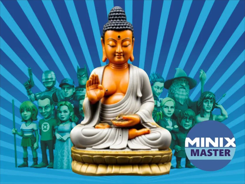 Mô hình tượng Phật phong cách Minix - File in 3D ấn tượng - Image 1