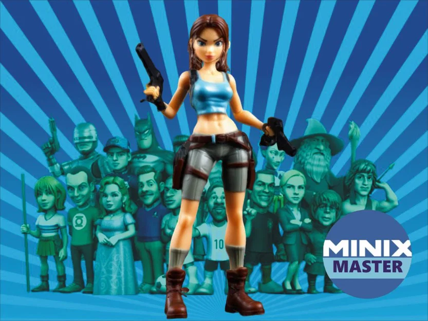 Mô hình Lara Croft phong cách Minix cho fan 3D Printing - Image 1