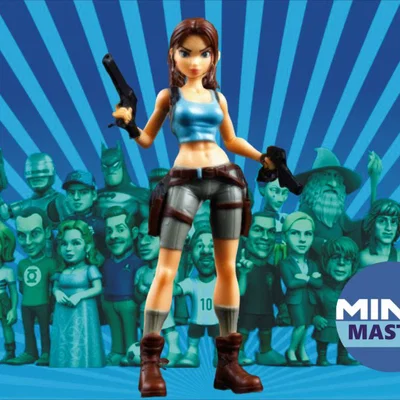 Mô hình Lara Croft phong cách Minix cho fan 3D Printing