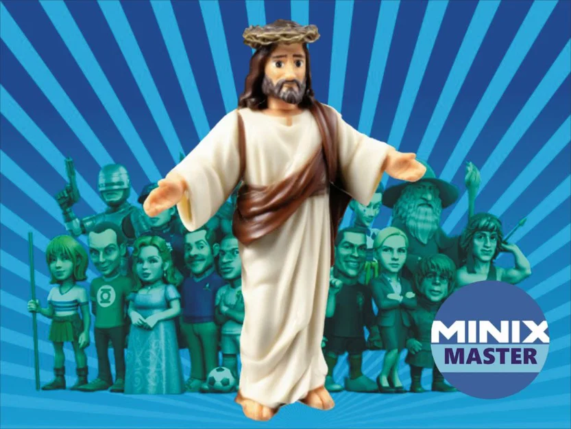 Mô hình Jesus phong cách Minix in 3D chi tiết - Image 1