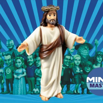 Mô hình Jesus phong cách Minix in 3D chi tiết