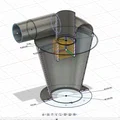 Bộ lọc bụi Cyclone (kèm file STEP) - Thumbnail 3