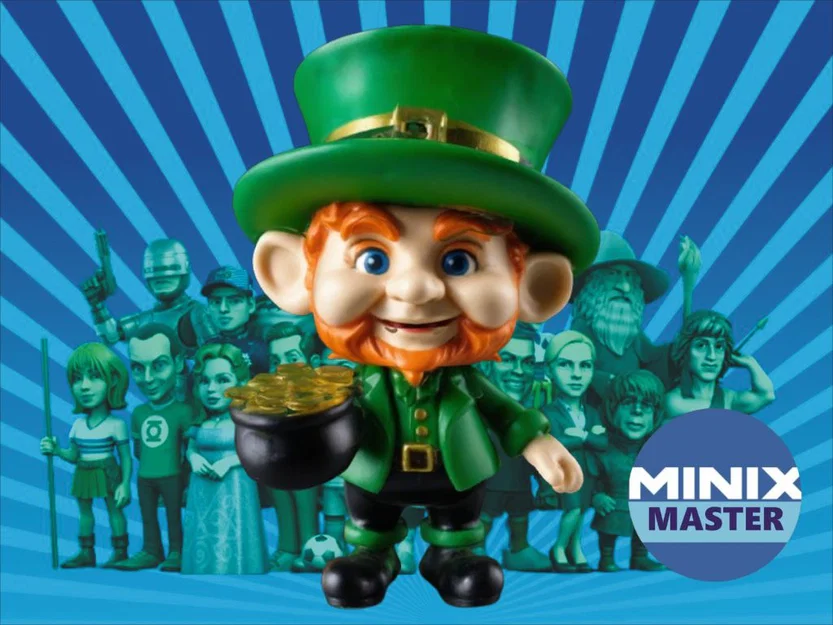 Mô hình Leprechaun Minix đáng yêu - File in 3D trang trí để bàn - Image 1