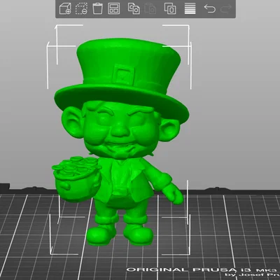 Mô hình Leprechaun Minix đáng yêu - File in 3D trang trí để bàn