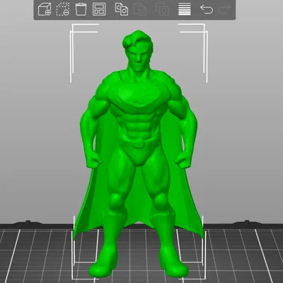 Mô hình Superman phong cách Minix siêu dễ thương cho tín đồ 3D in