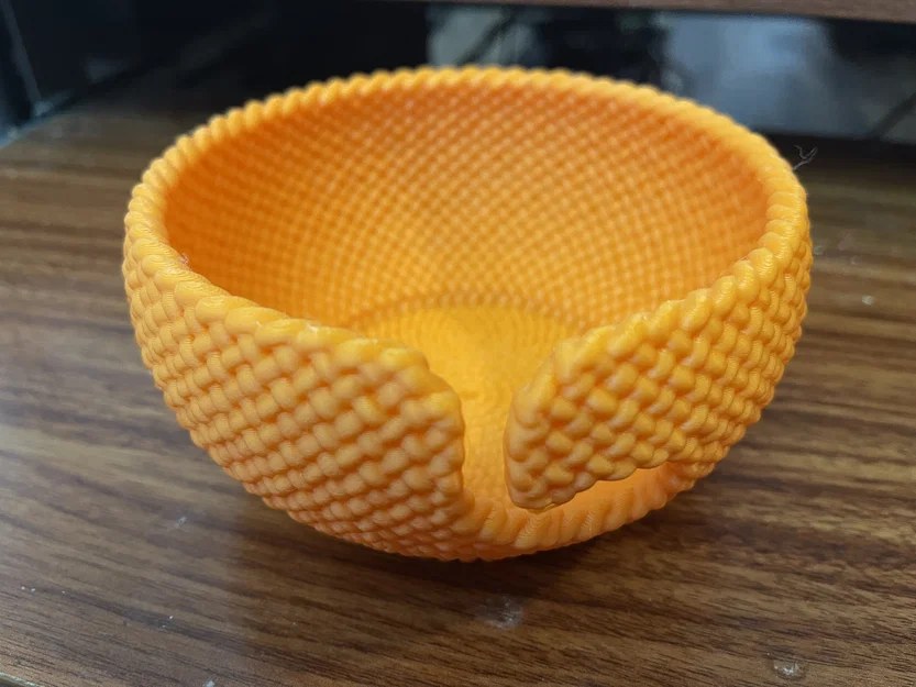 Bát giữ cuộn len 3D (Yarn Bowl) với thiết kế họa tiết vân đan - Image 1