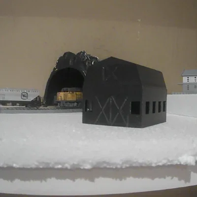 Mô hình nhà kho N Scale Barn cho sa bàn xe lửa