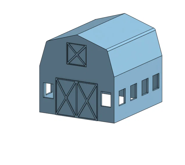 Mô hình nhà kho N Scale Barn cho sa bàn xe lửa - Image 2