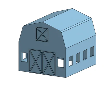 Mô hình nhà kho N Scale Barn cho sa bàn xe lửa