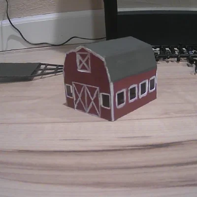 Mô hình nhà kho N Scale Barn cho sa bàn xe lửa