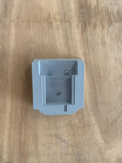 Ngàm gắn pin treo tường cho Milwaukee M18 (3D Printed) - Image 3