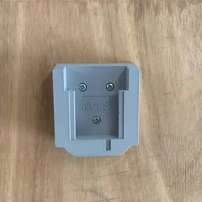Ngàm gắn pin treo tường cho Milwaukee M18 (3D Printed)