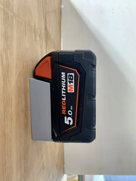Ngàm gắn pin treo tường cho Milwaukee M18 (3D Printed) - Image 7