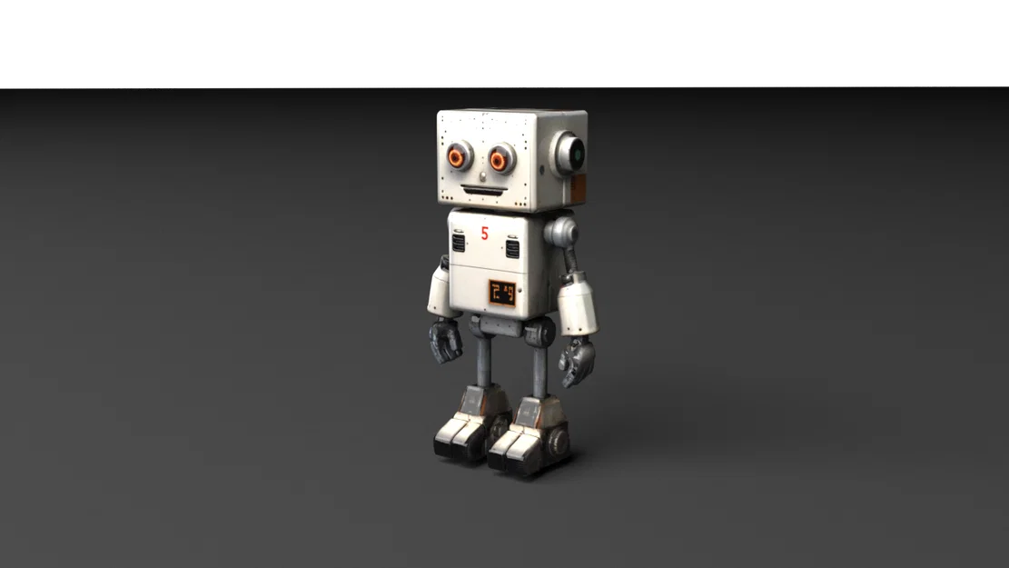 Mô hình Robot mini dễ thương (Simple Robot) cho in 3D - Image 1