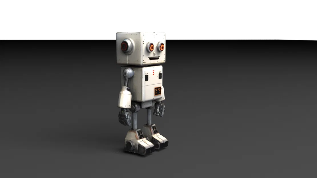 Mô hình Robot mini dễ thương (Simple Robot) cho in 3D - Image 2