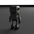 Mô hình Robot mini dễ thương (Simple Robot) cho in 3D - Thumbnail 3