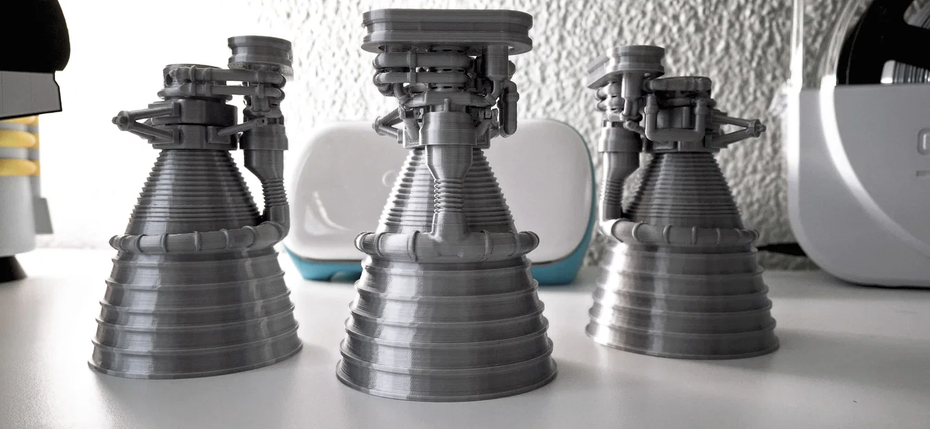 Mô hình động cơ tên lửa Saturn V F-1 (Rocketdyne F1) - Image 5