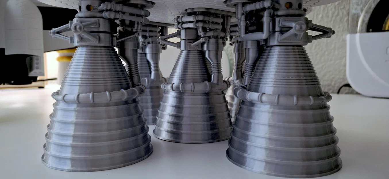 Mô hình động cơ tên lửa Saturn V F-1 (Rocketdyne F1) - Image 8