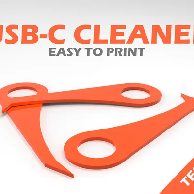 Dụng cụ vệ sinh cổng sạc USB-C và thiết bị điện tử in 3D