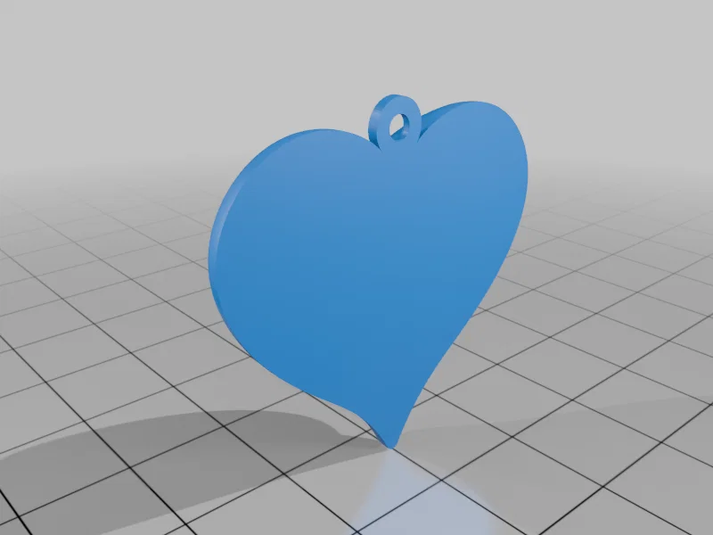 Mô hình 3D trái tim làm mặt dây chuyền và bông tai Valentine - Image 2