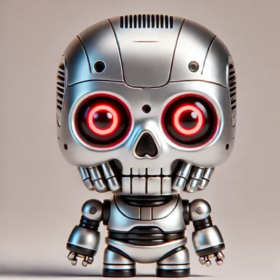 Mô hình T800 Cute mini robot - Đồ trang trí in 3D dễ thương