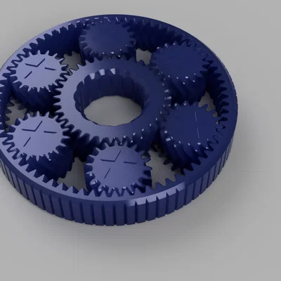 Planetary Gears Fidget - Đồ chơi bánh răng hành tinh in nguyên khối