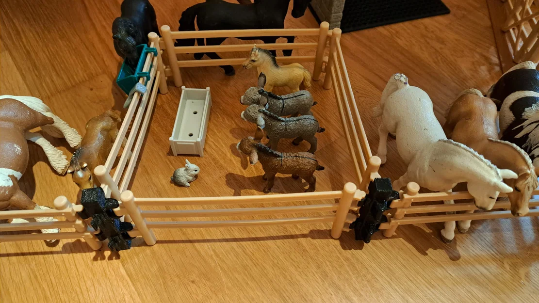 Khớp nối hàng rào cho mô hình thú Schleich (Schleich Fence Connector) - Image 2