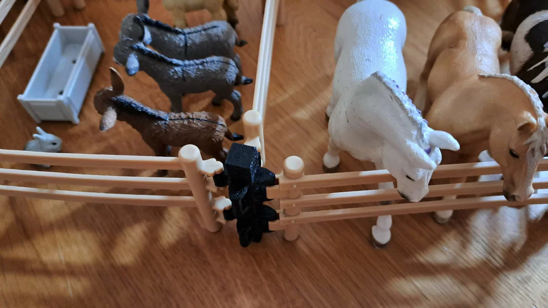 Khớp nối hàng rào cho mô hình thú Schleich (Schleich Fence Connector) - Image 3