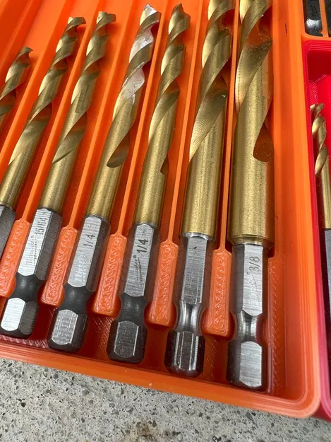 Giá đỡ mũi khoan lục giác Gridfinity xếp chồng được - Image 2