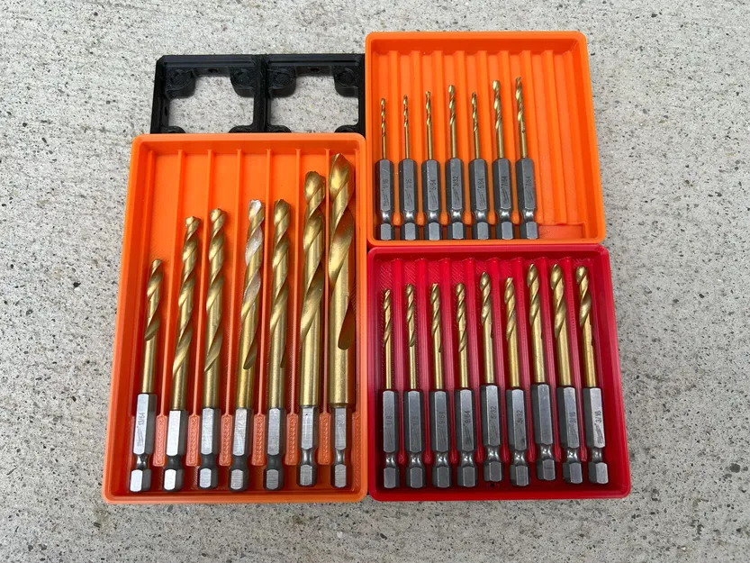 Giá đỡ mũi khoan lục giác Gridfinity xếp chồng được - Image 4