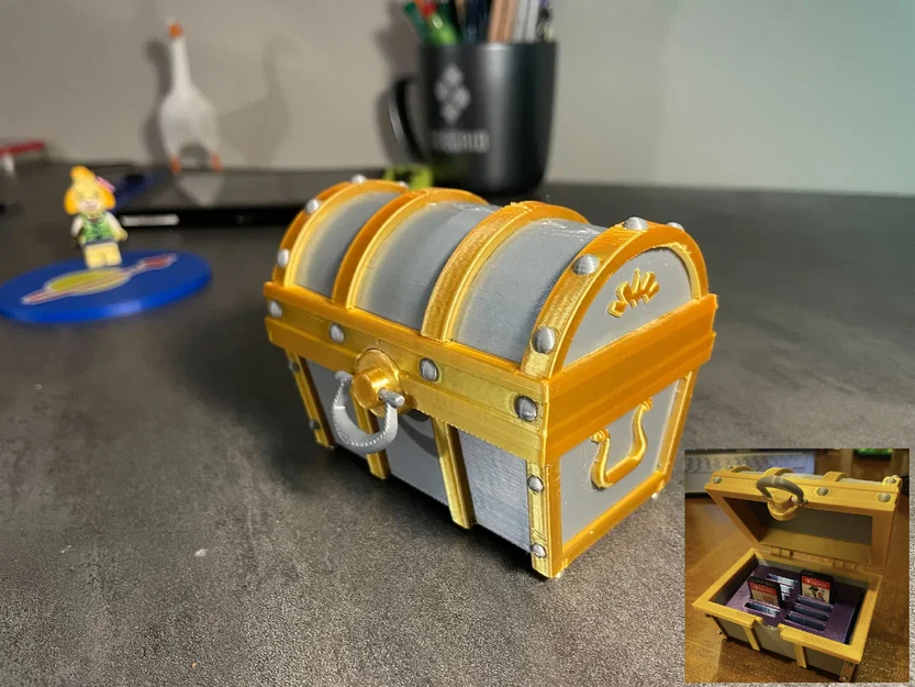 Hộp đựng thẻ game Switch hình Rương báu The Legend of Zelda: Breath of the Wild - Image 1