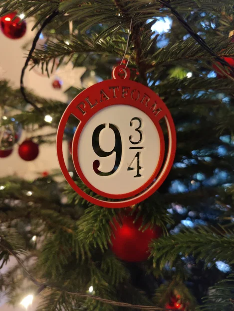Đồ trang trí Giáng sinh mô hình Sân ga 9 3/4 - Harry Potter - Image 1