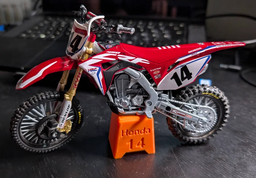 Giá đỡ mô hình xe đua Motocross 3D (Tùy chỉnh thông tin) - Image 1