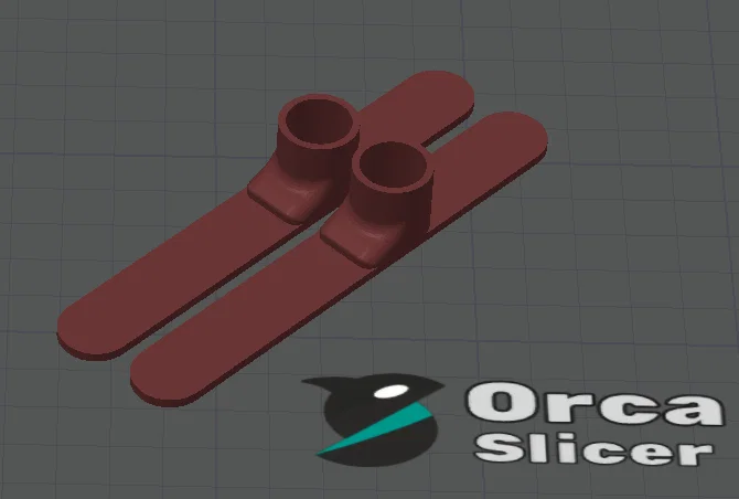 Mô hình ván trượt tuyết ngón tay (Finger Ski) in 3D cho bé - Image 3