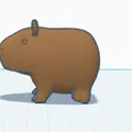 Mô hình 3D ống heo tiết kiệm hình Capybara dễ thương - Thumbnail 3