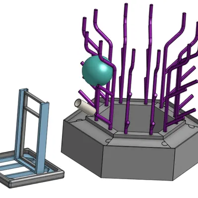 Mô hình FRC Reefscape - Bộ mô phỏng thi đấu robot 2025 (tỉ lệ 1/10)