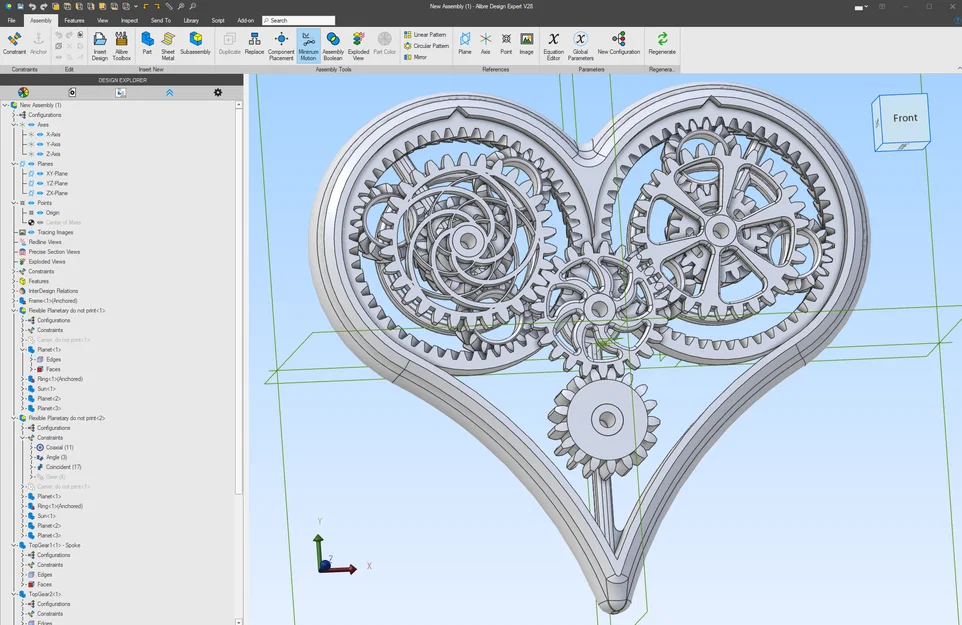 Mô hình Trái tim Cơ khí cho Ngày Lễ Tình nhân - Image 3