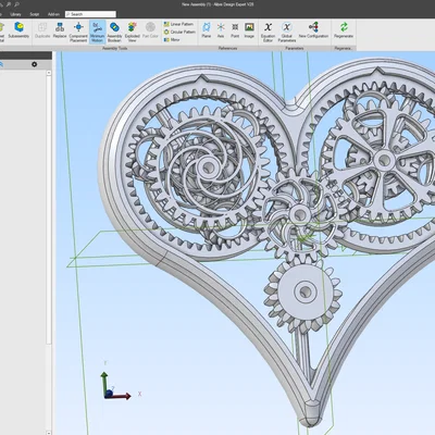 Mô hình Trái tim Cơ khí cho Ngày Lễ Tình nhân