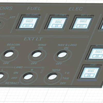 ButtonBox A320 cho MSFS - Thiết kế không cần ốc vít