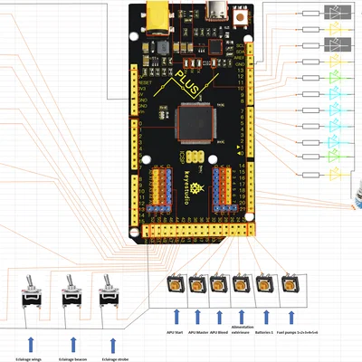 ButtonBox A320 cho MSFS - Thiết kế không cần ốc vít