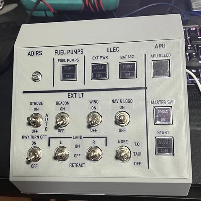 ButtonBox A320 cho MSFS - Thiết kế không cần ốc vít