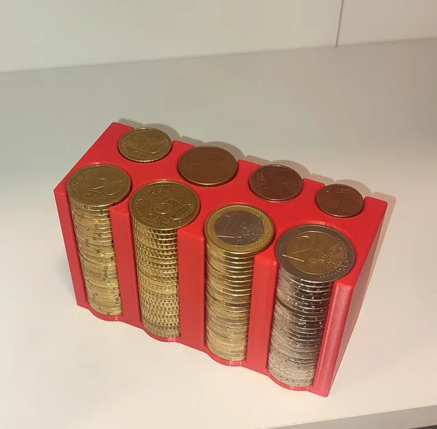 Khay đựng tiền xu Euro để bàn (Desk Euro Coin Box) - Image 1