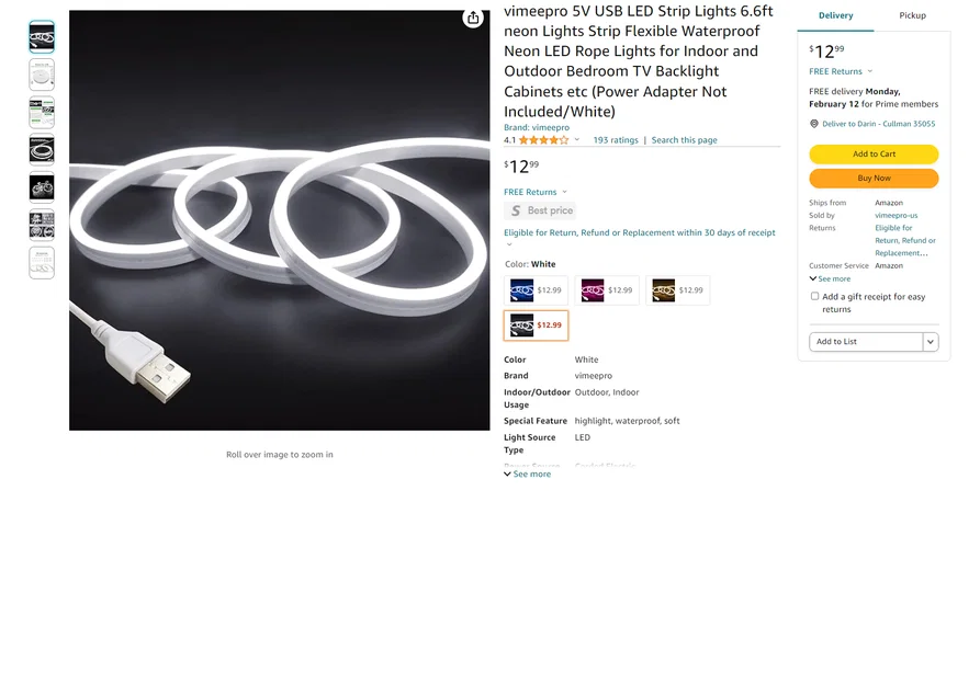 Bambu P1S/X1 Simple LED Riser - Riser Đèn LED Đơn Giản Cho Bambu Lab - Image 4