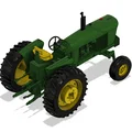 Mô hình máy kéo John Deere 4020 - Tỉ lệ 1:8 - Thumbnail 2