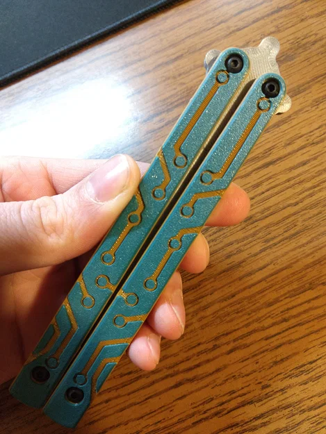 Mô hình Balisong BenchMade BM63 - Thiết kế Circuit Tanto - Image 5